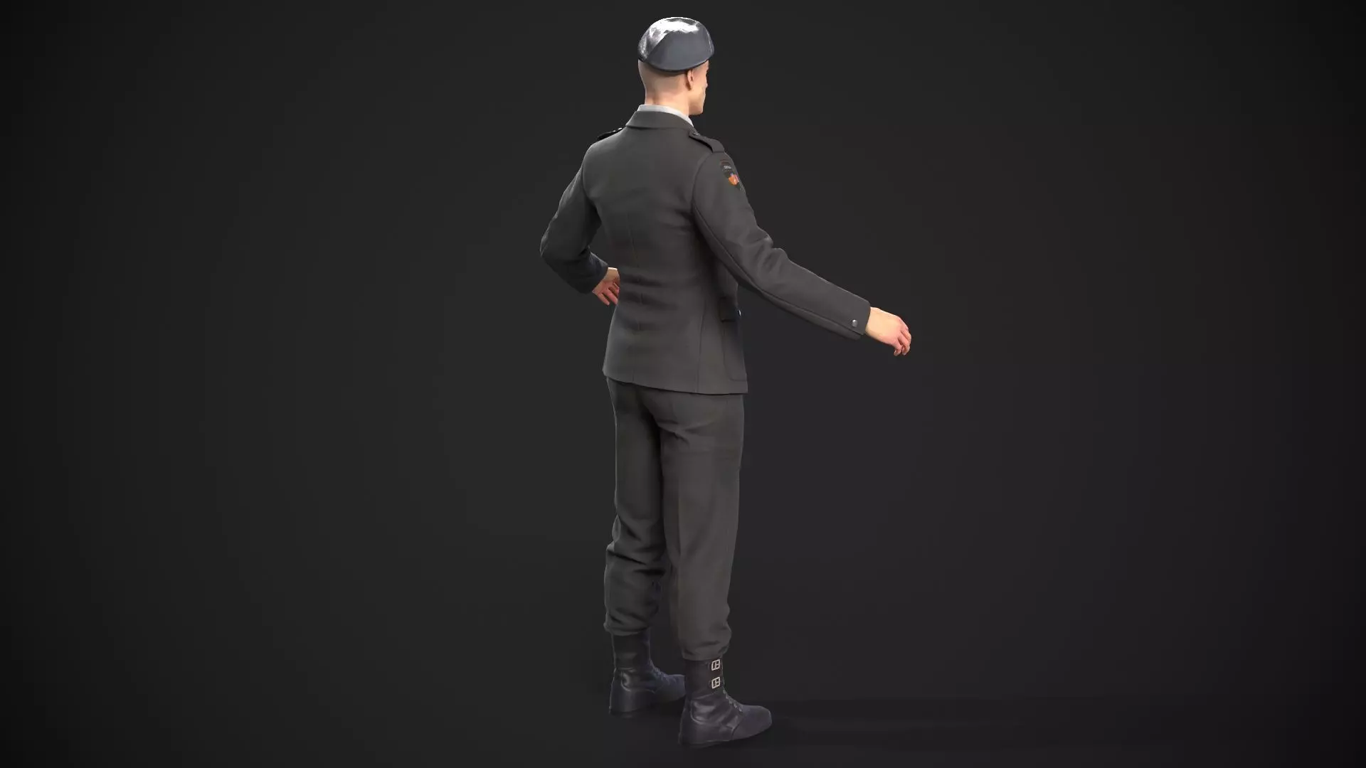 military officer navy united states 3D model Low-poly 3D model_18