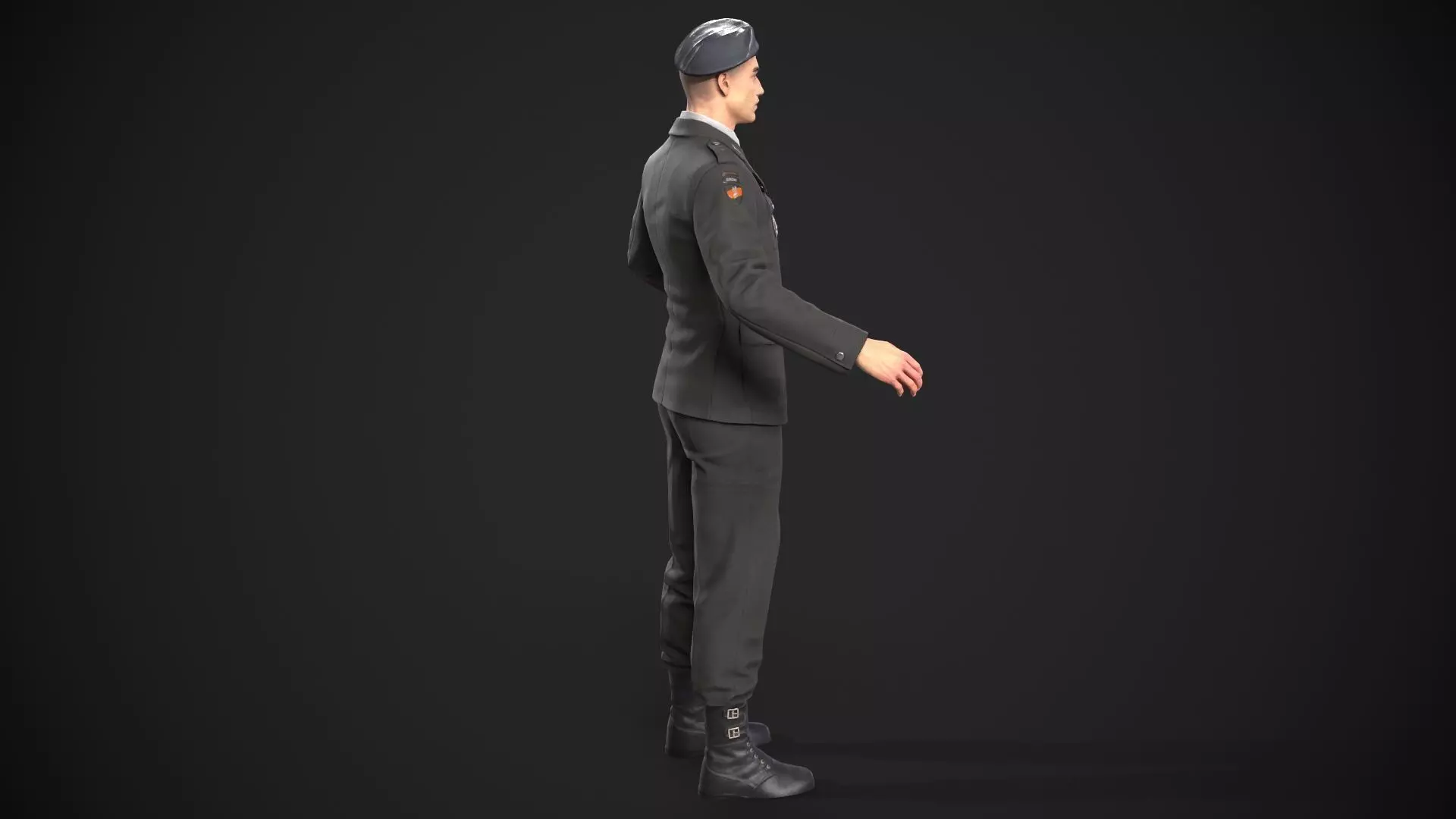 military officer navy united states 3D model Low-poly 3D model_16