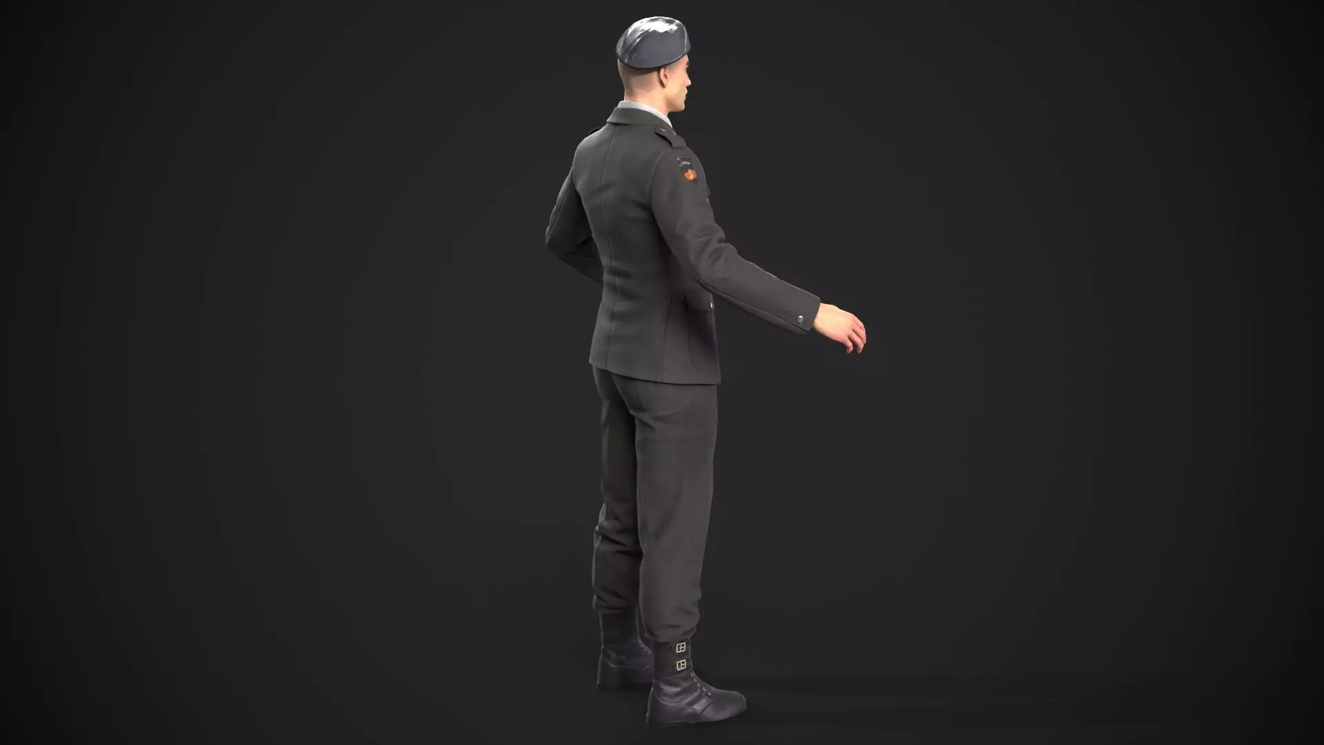 military officer navy united states 3D model Low-poly 3D model_17