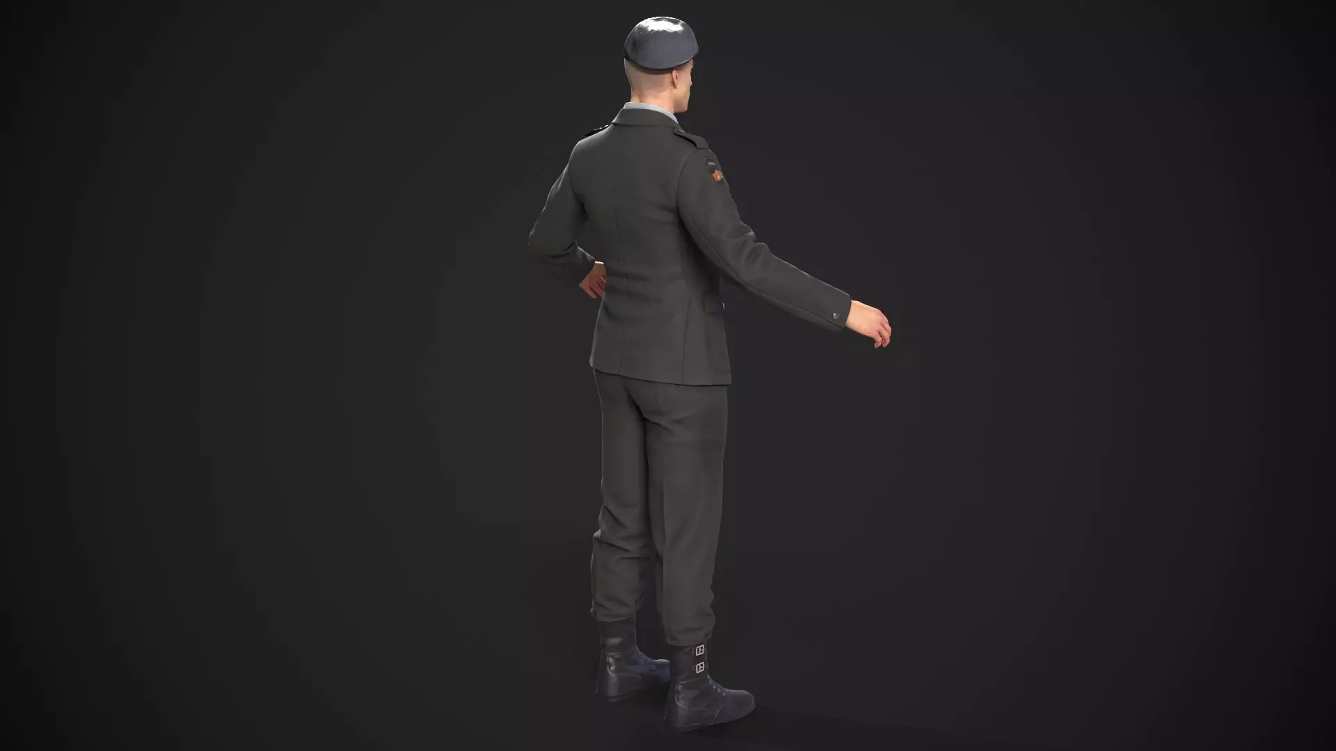 military officer navy united states 3D model Low-poly 3D model_33