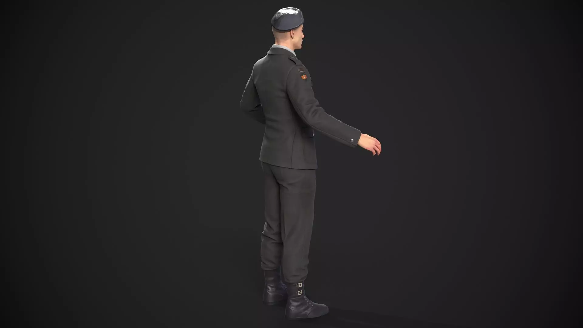 military officer navy united states 3D model Low-poly 3D model_32