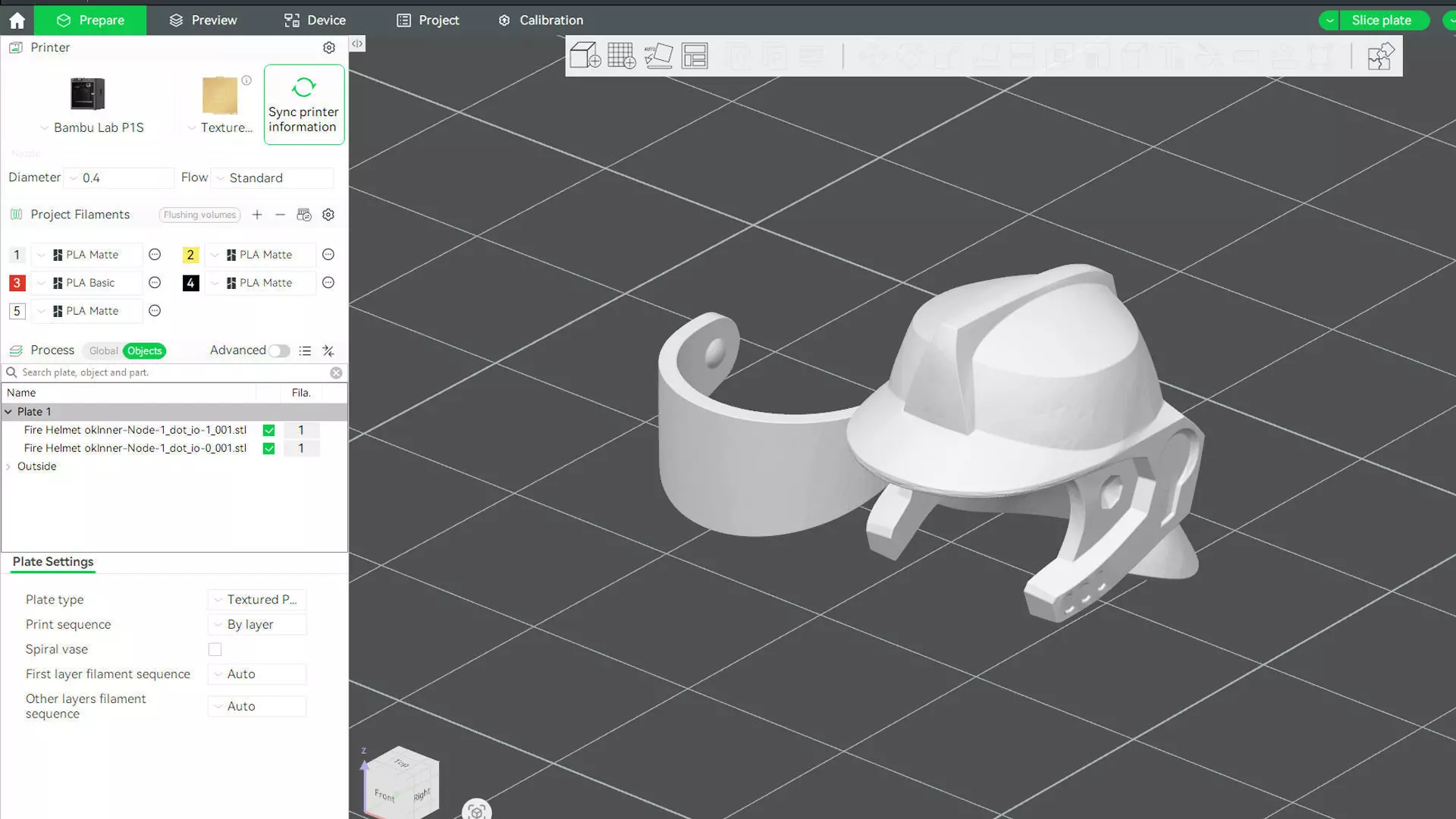 Custom3Dprint Minifigure Accessory - Fire-Helmet minifigure 3D print model_2