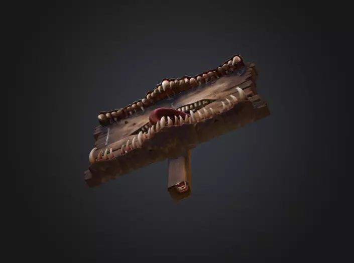 Spectral Screech Banshee Low-poly 3D model_13