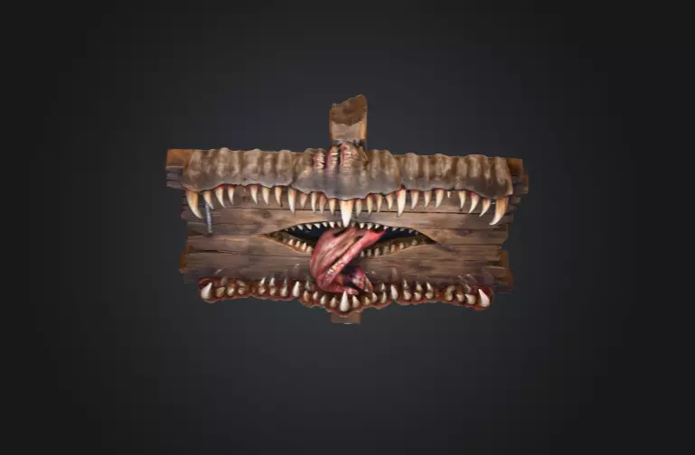 Spectral Screech Banshee Low-poly 3D model_8