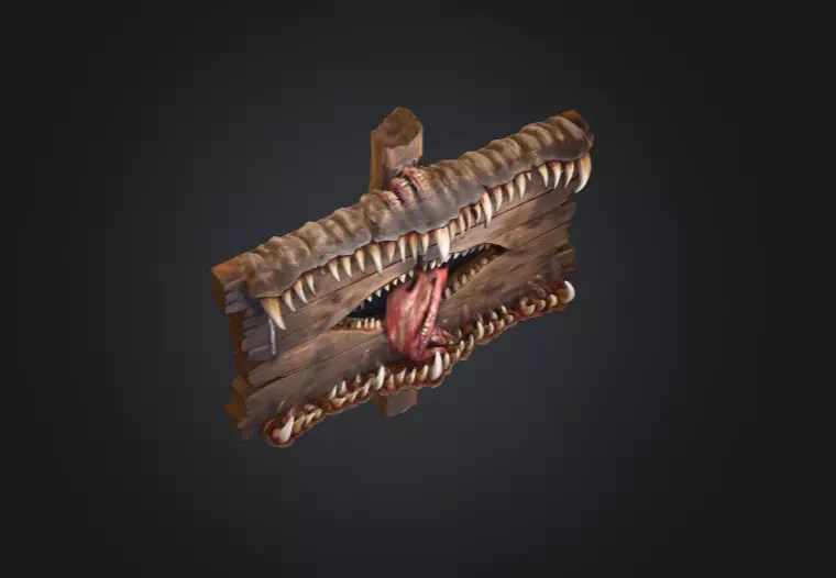 Spectral Screech Banshee Low-poly 3D model_10