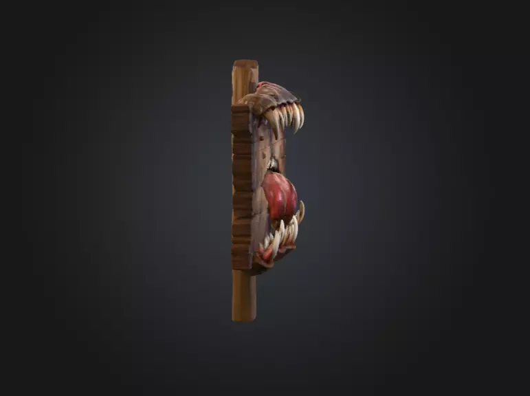 Spectral Screech Banshee Low-poly 3D model_2