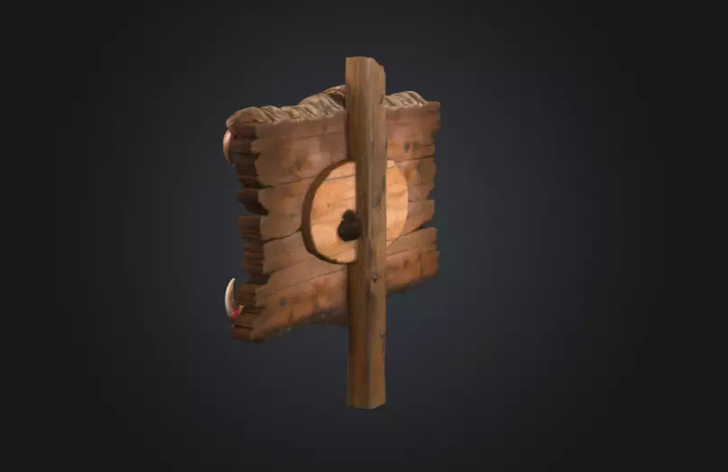 Spectral Screech Banshee Low-poly 3D model_5