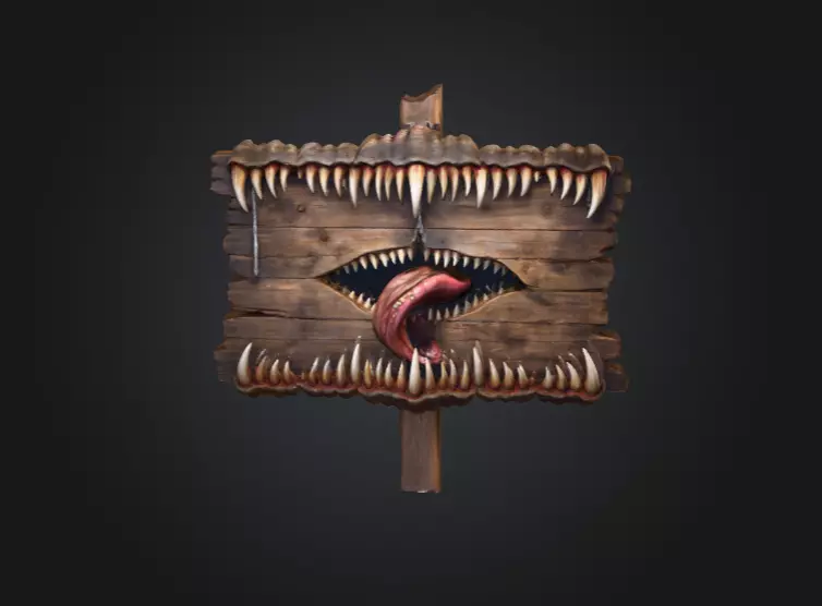 Spectral Screech Banshee Low-poly 3D model_0