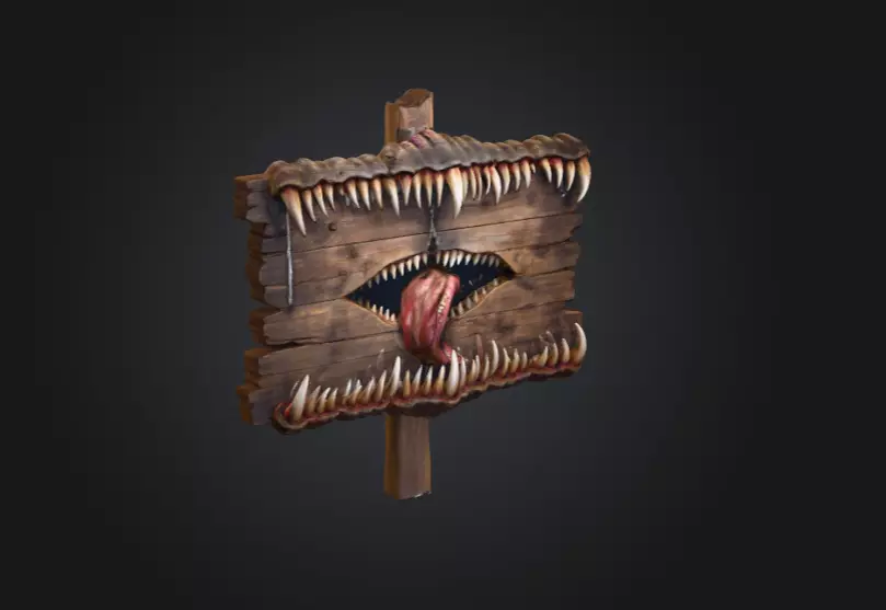 Spectral Screech Banshee Low-poly 3D model_1