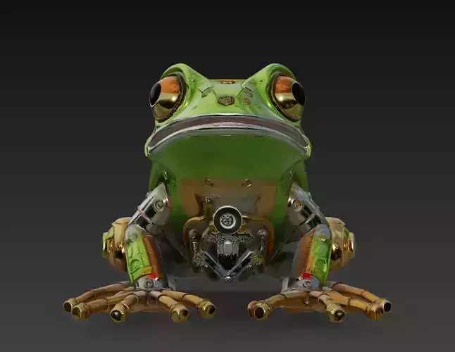 Mecha Frog - Cybernetic Amphibian 3D Model