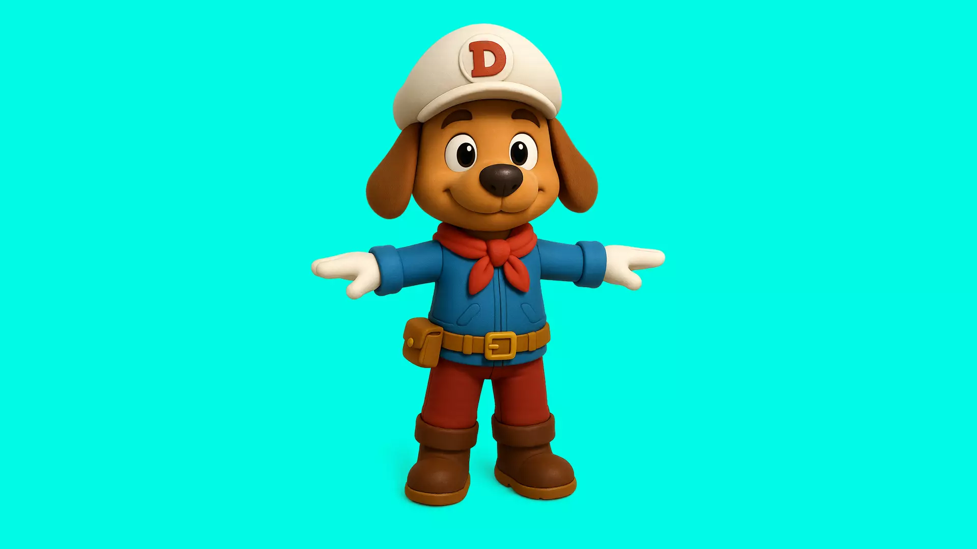 Dog Adventure 3D Character Low-poly 3D model