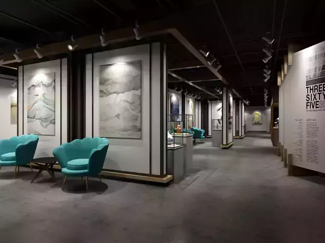 museum Low-poly 3D model museum Low-poly 3D model