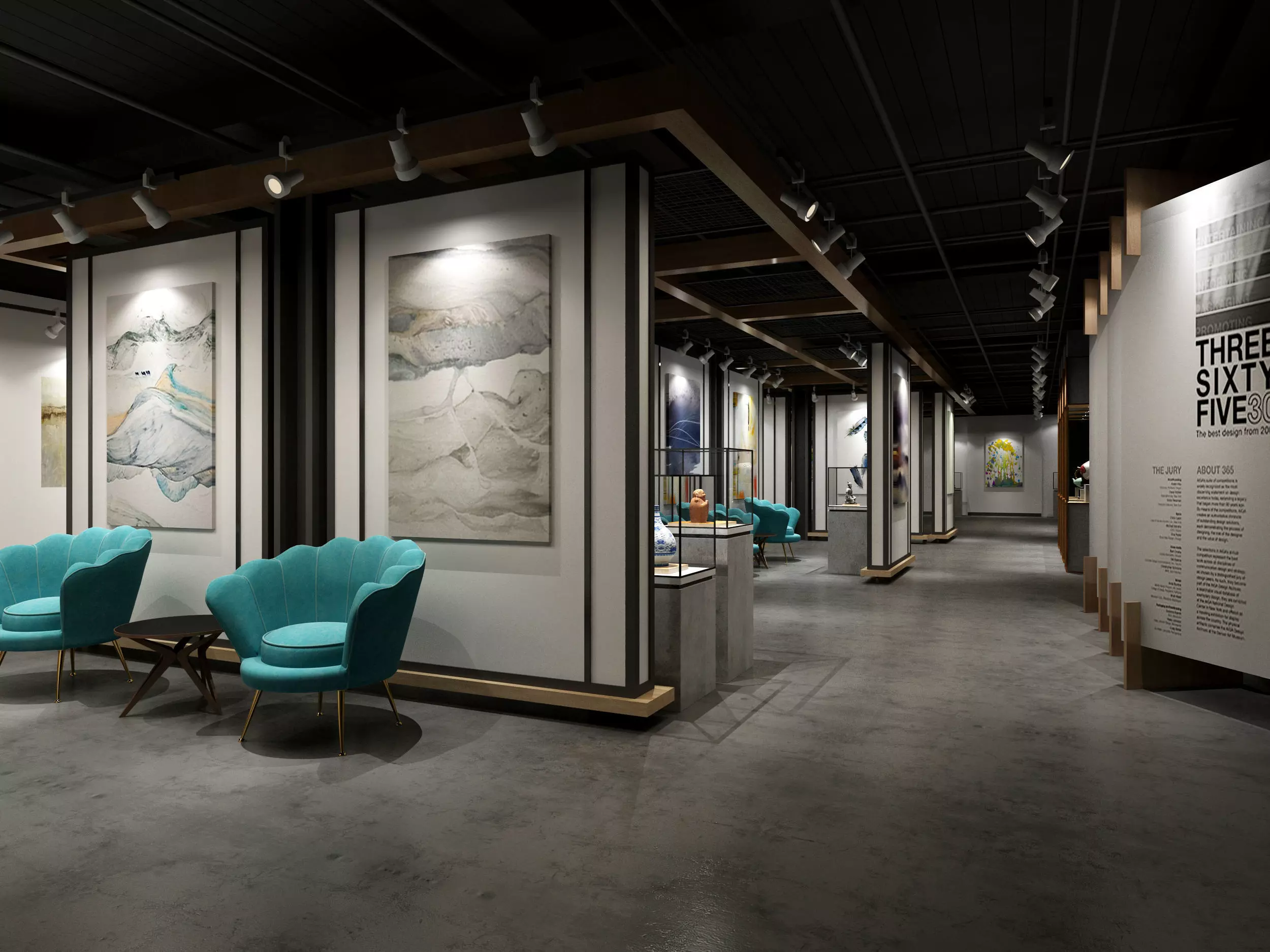 museum Low-poly 3D model_0