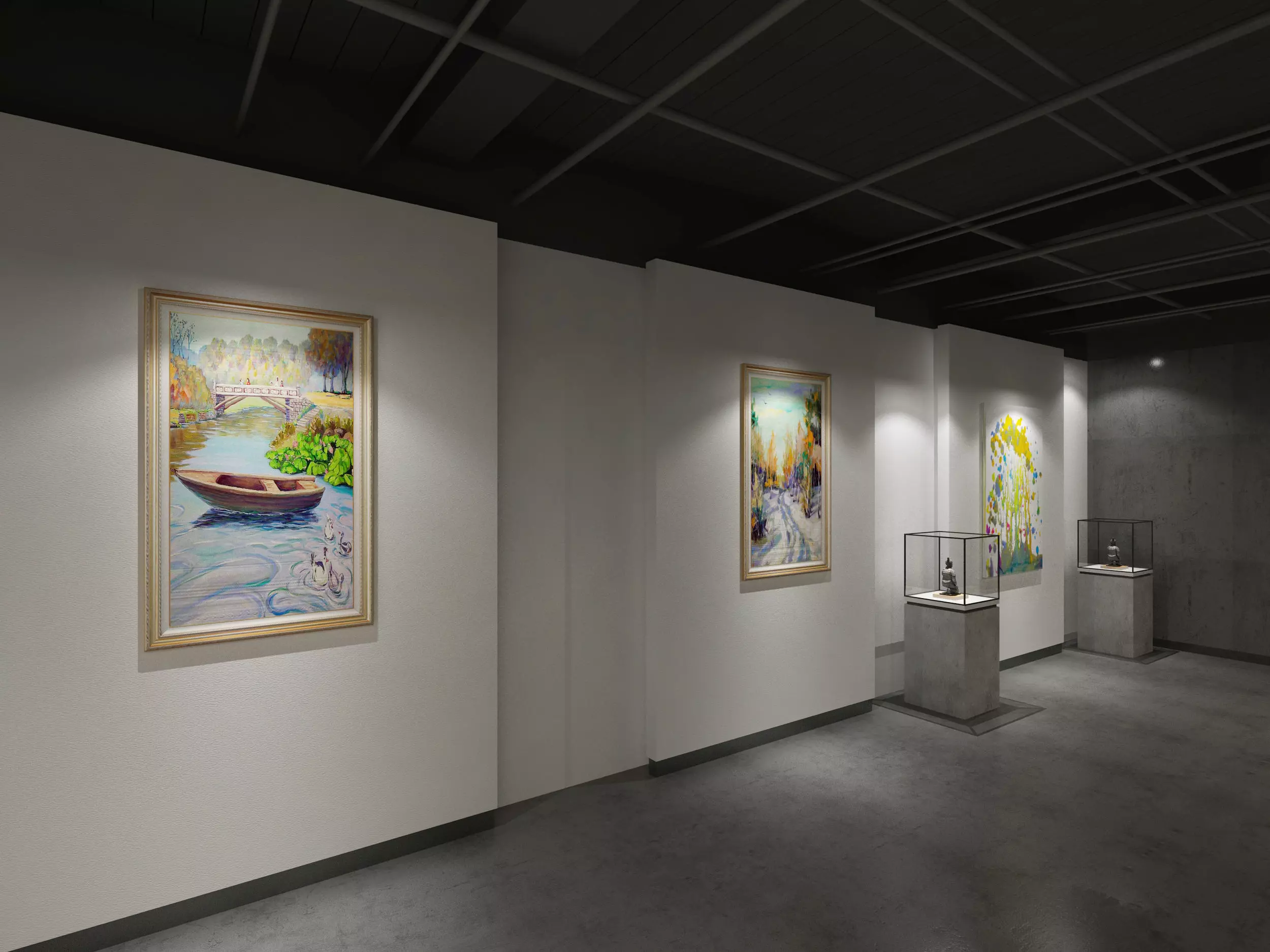 museum Low-poly 3D model_8