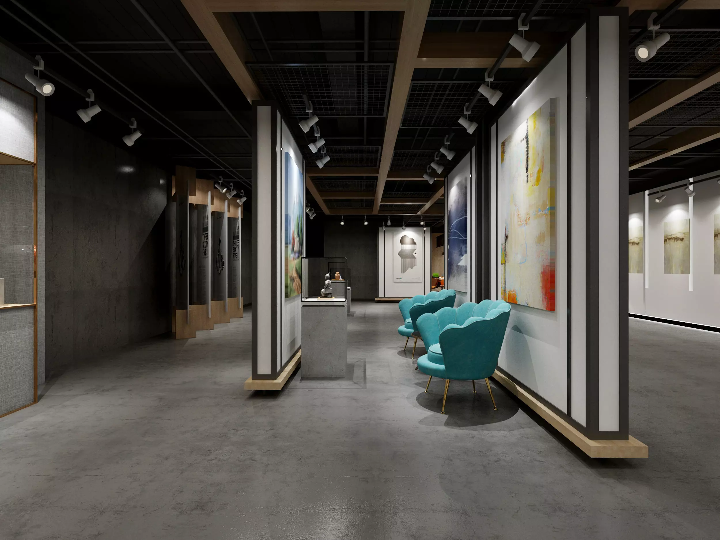 museum Low-poly 3D model_4