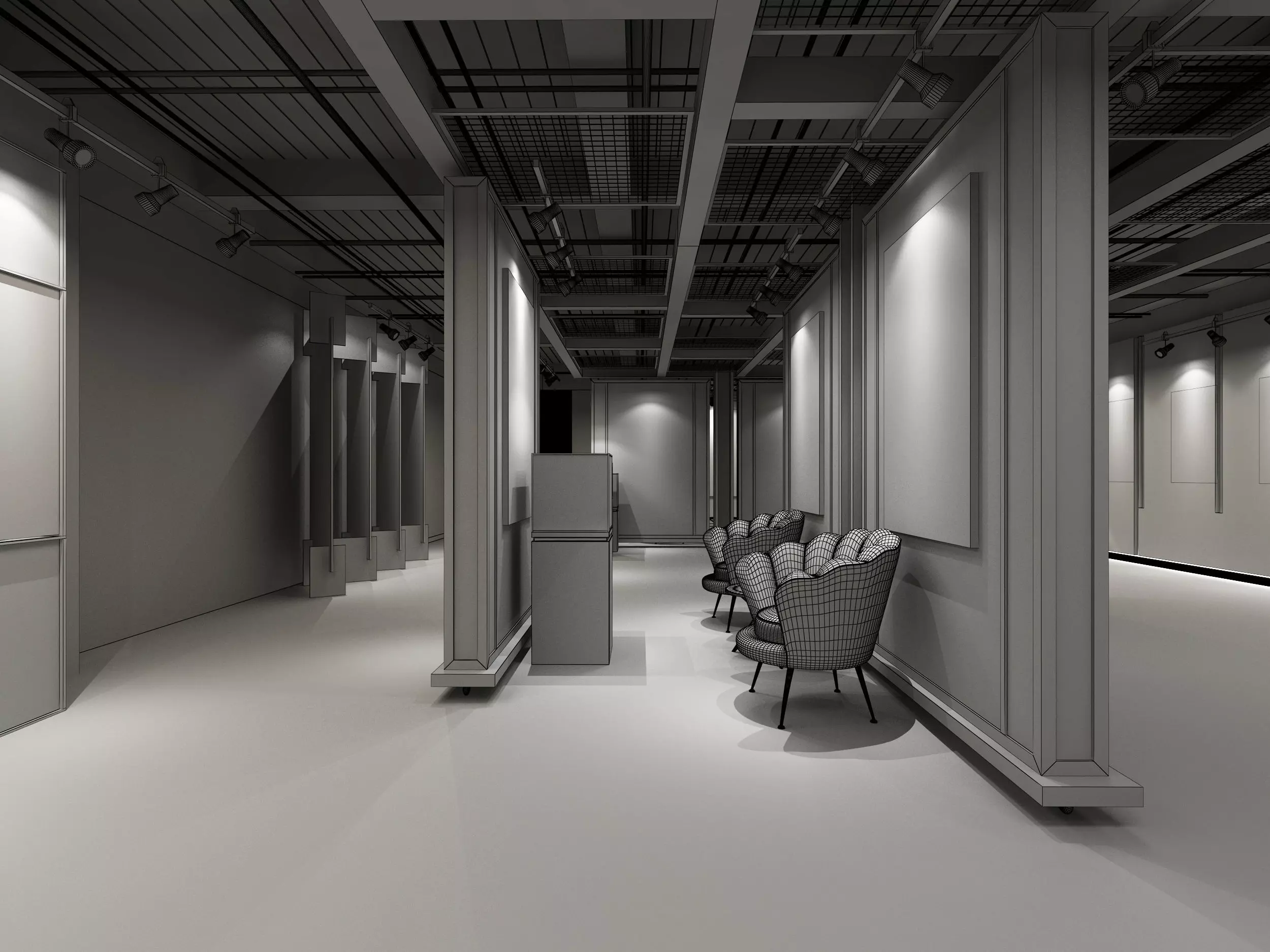 museum Low-poly 3D model_13