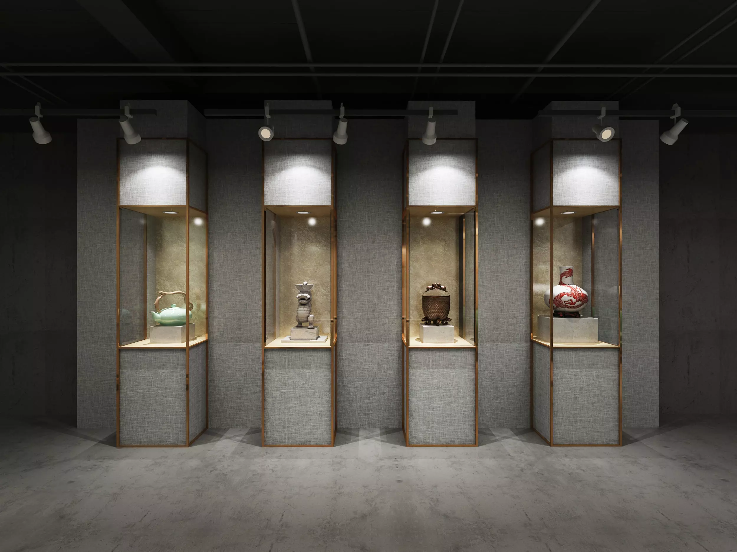 museum Low-poly 3D model_7