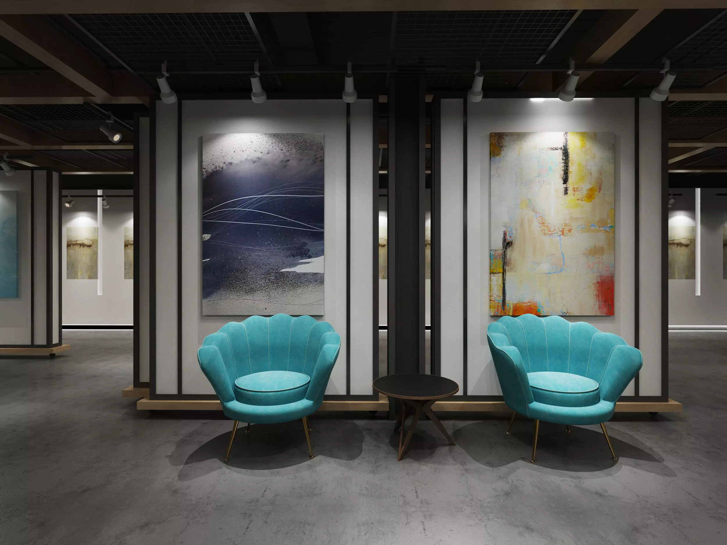 museum Low-poly 3D model_6