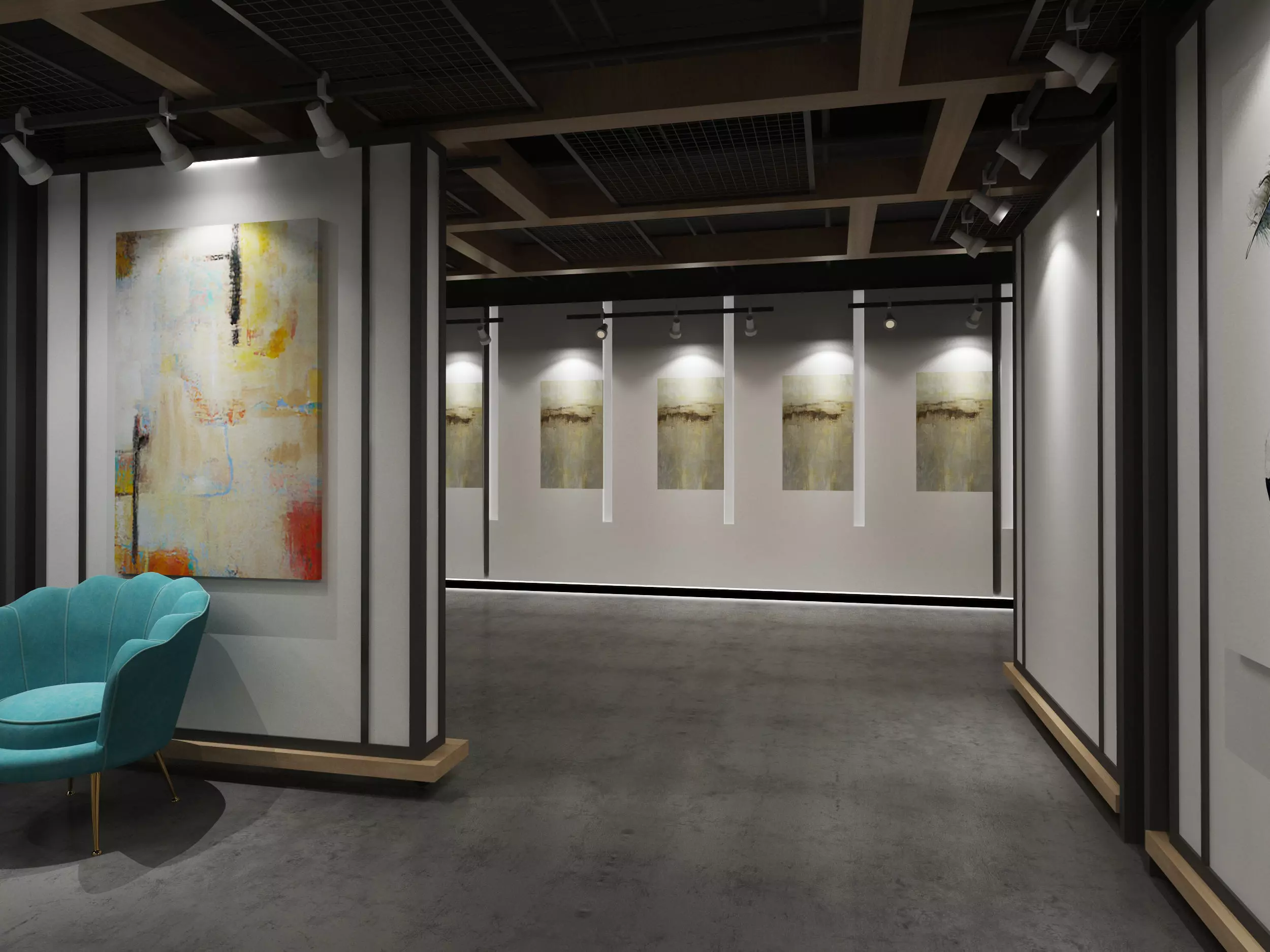 museum Low-poly 3D model_3