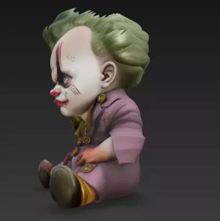 Joker baby 3D model_2