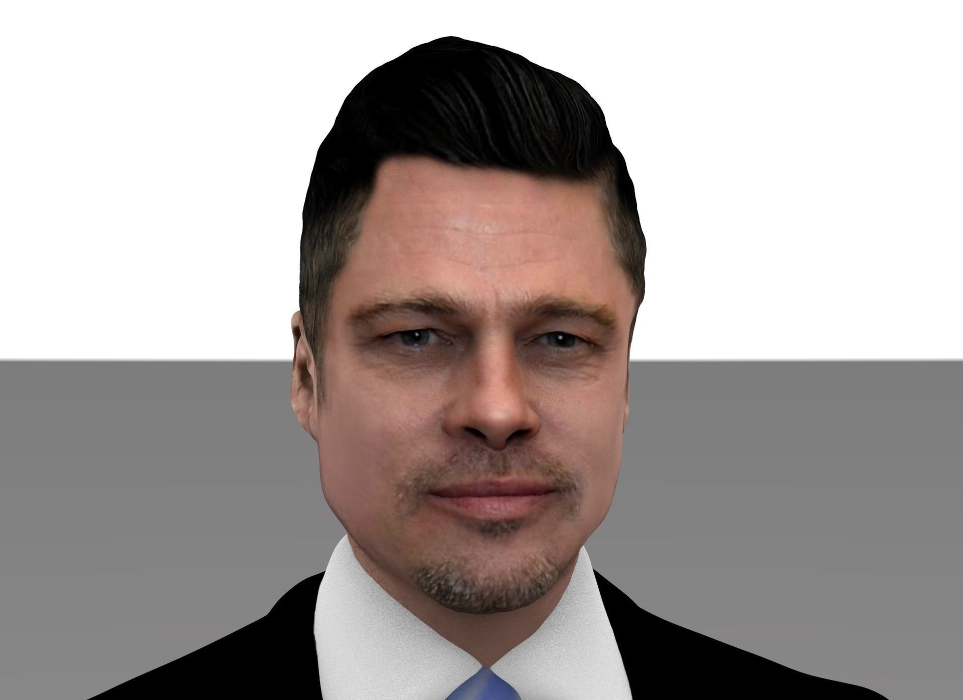 Brad Pitt full figurine textured 3D print model_3