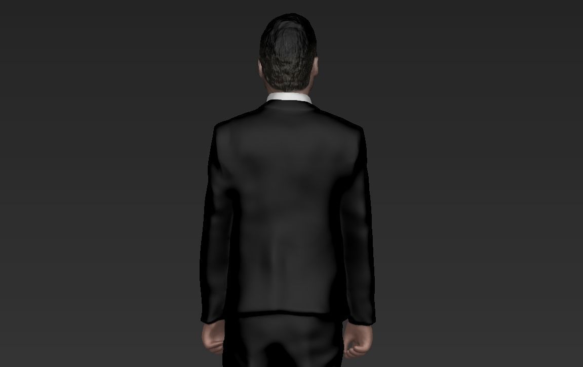 Brad Pitt full figurine textured 3D print model_6