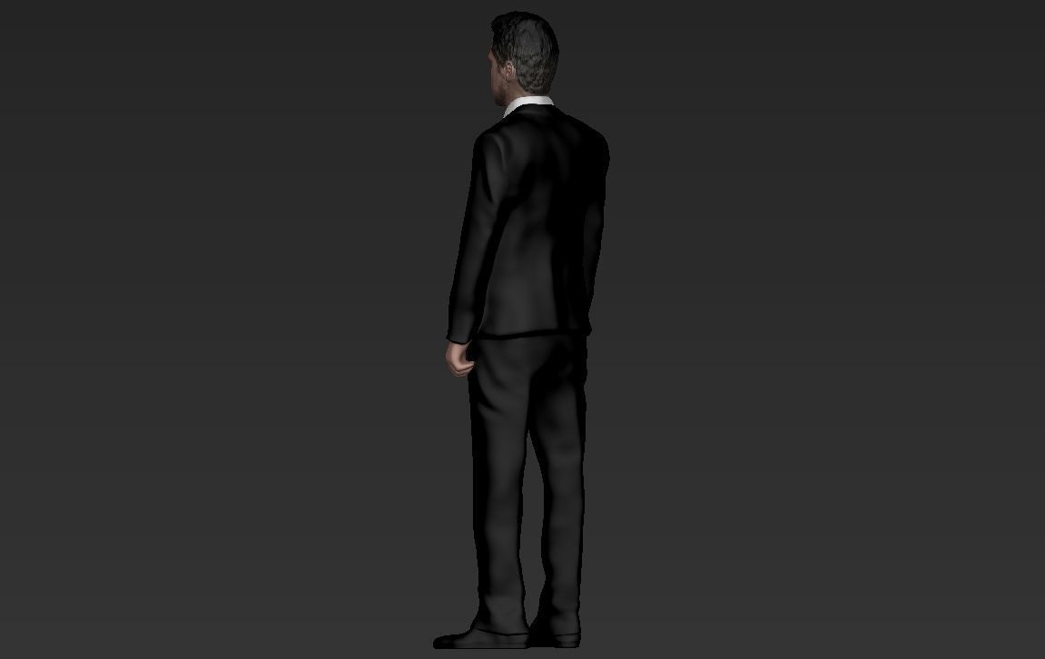 Brad Pitt full figurine textured 3D print model_11