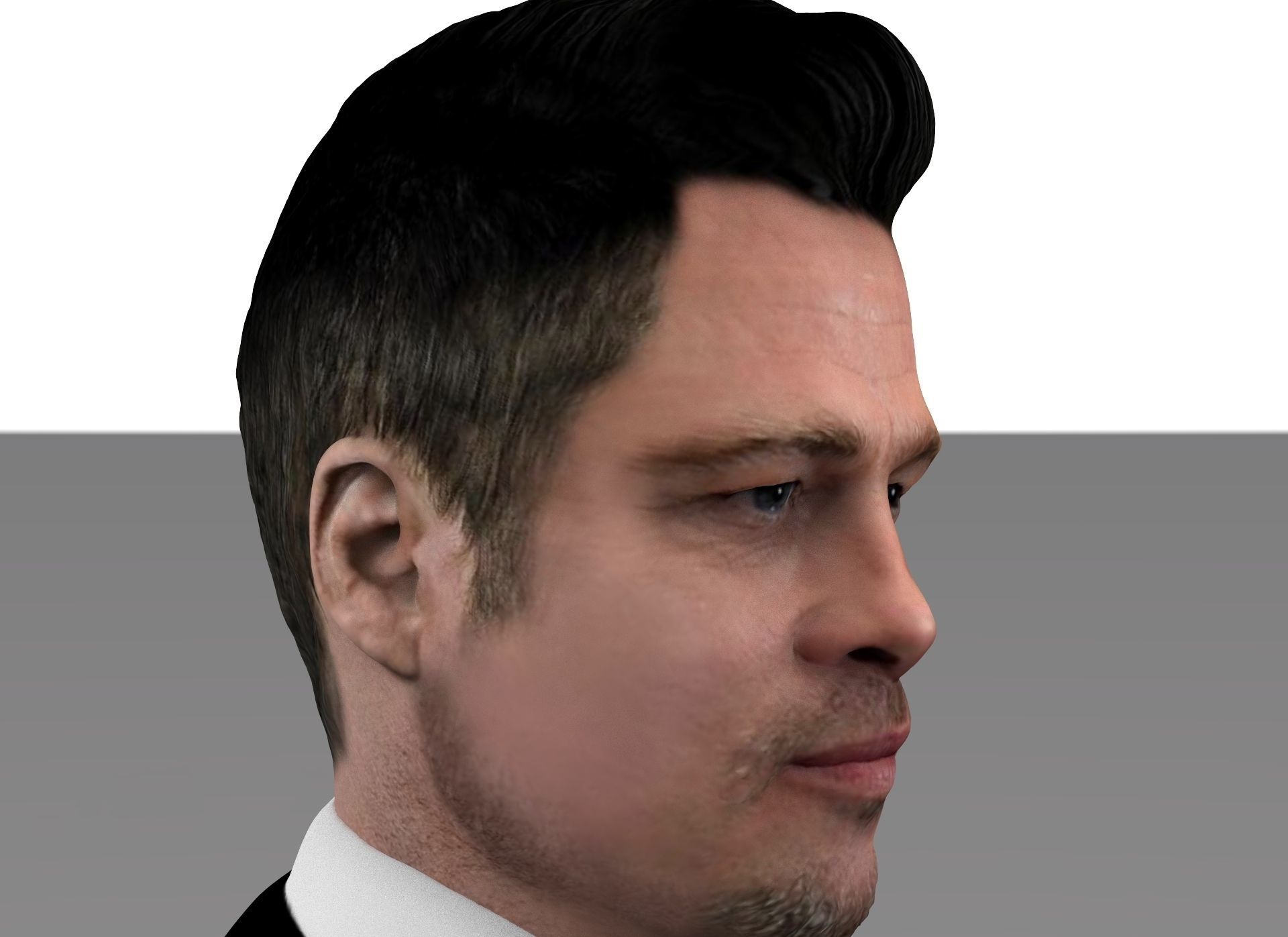 Brad Pitt full figurine textured 3D print model_4