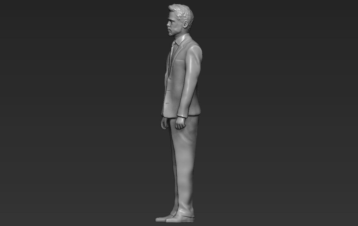 Brad Pitt full figurine textured 3D print model_24