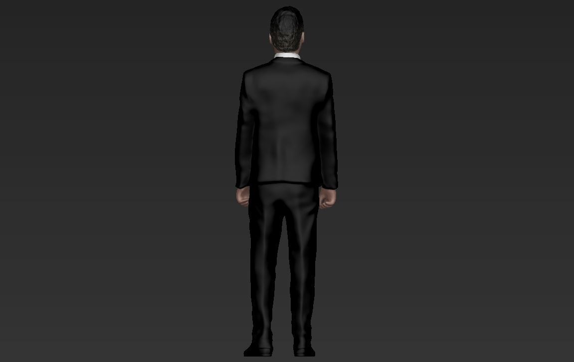 Brad Pitt full figurine textured 3D print model_17