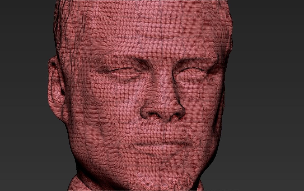 Brad Pitt full figurine textured 3D print model_34