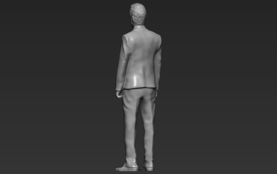 Brad Pitt full figurine textured 3D print model_26