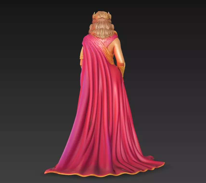 Greek Goddess - Elegant Fantasy Woman 3D Model 3D print model_3