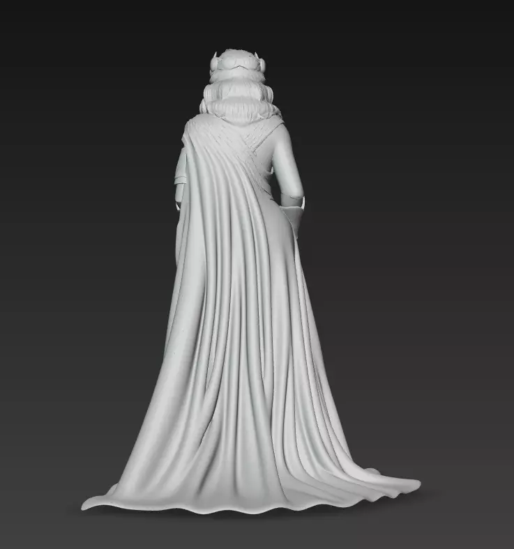 Greek Goddess - Elegant Fantasy Woman 3D Model 3D print model_8