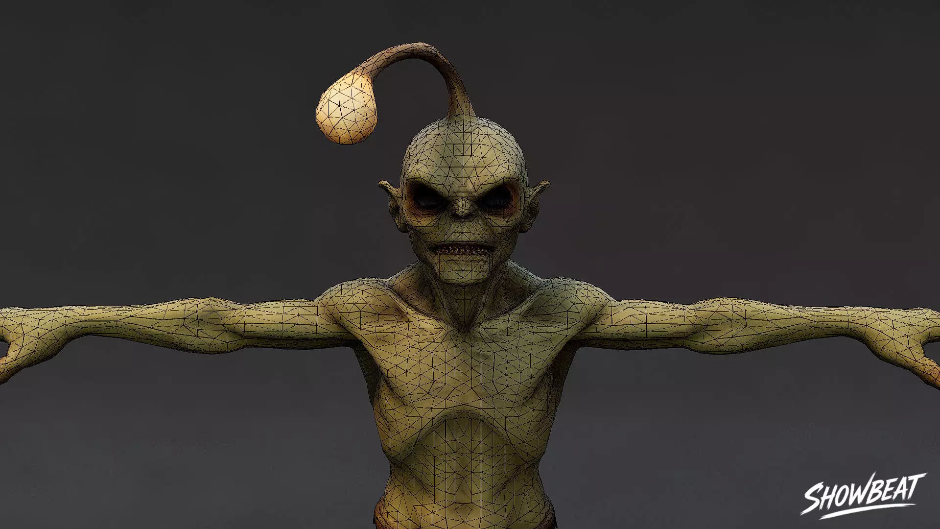 Complete Ghoul T-Pose Pack Low-poly 3D model_35