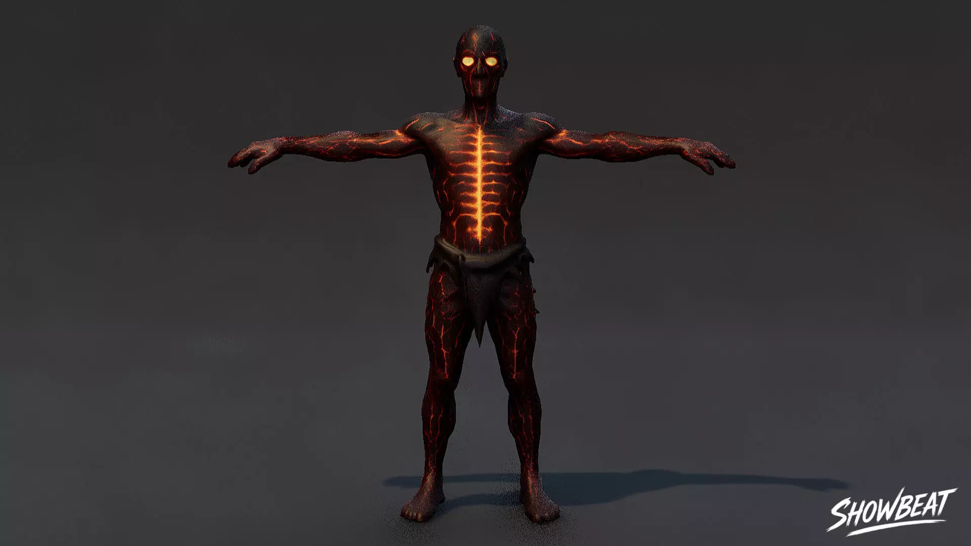 Complete Ghoul T-Pose Pack Low-poly 3D model_24