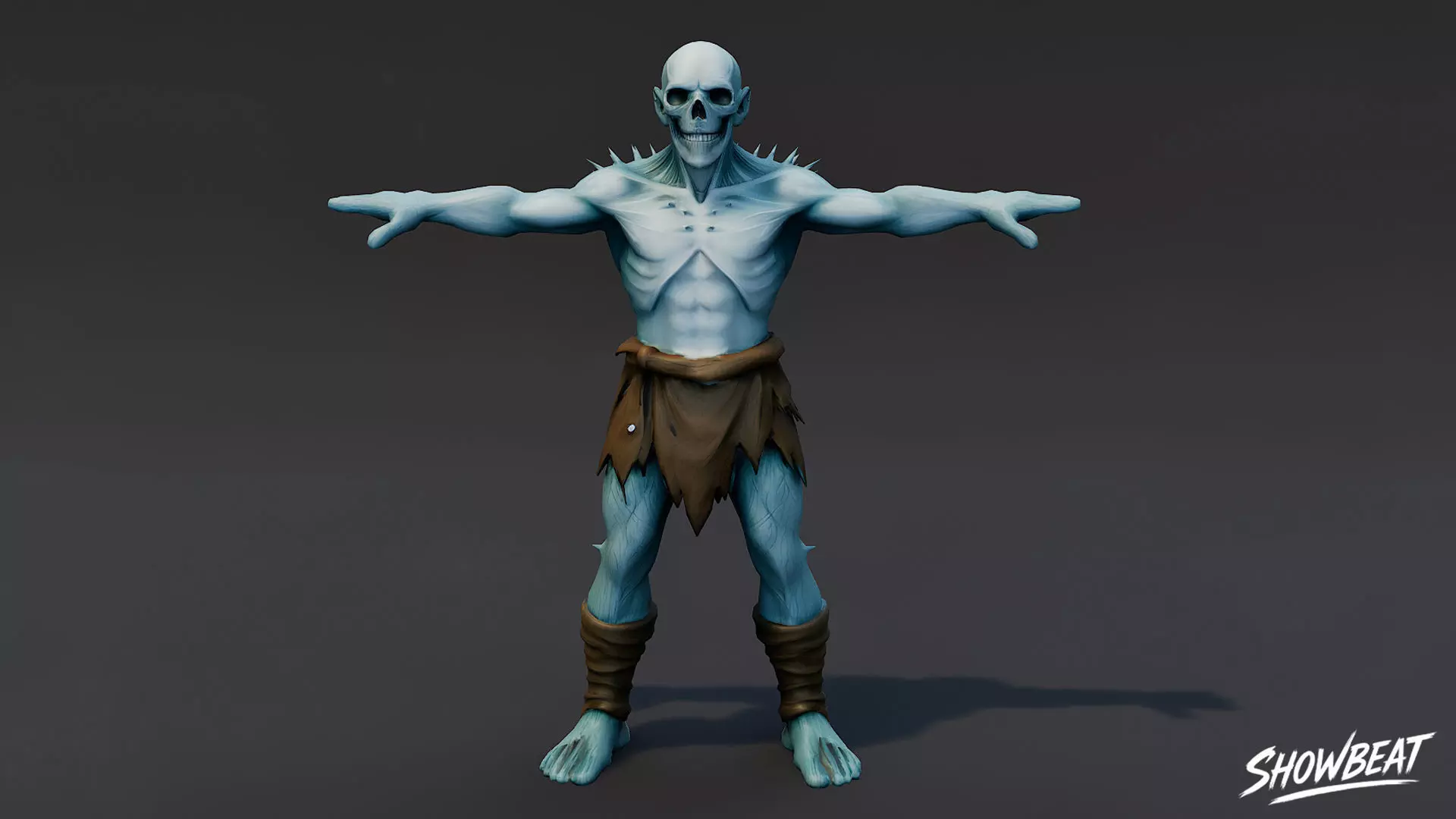 Complete Ghoul T-Pose Pack Low-poly 3D model_25