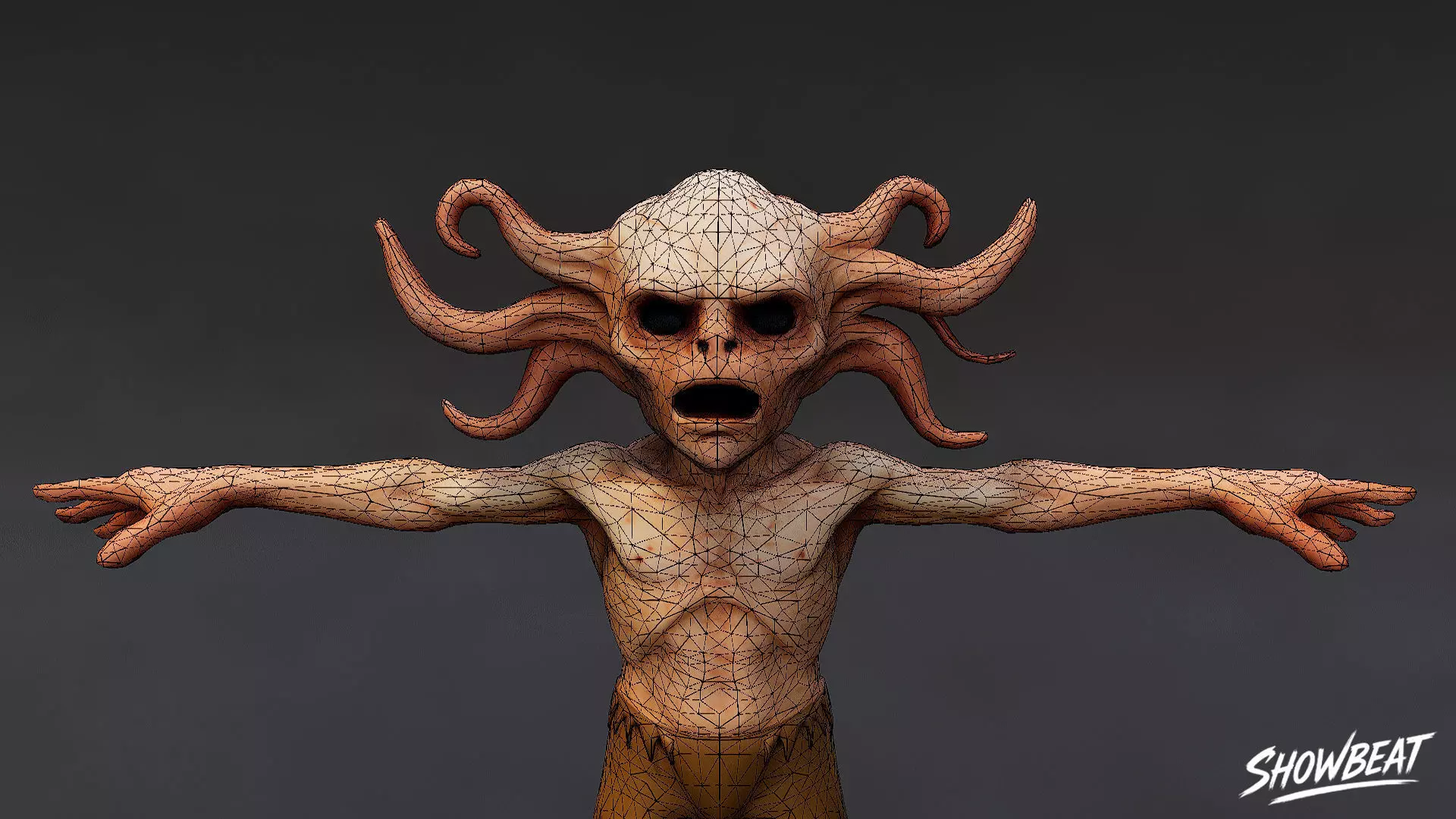 Complete Ghoul T-Pose Pack Low-poly 3D model_32