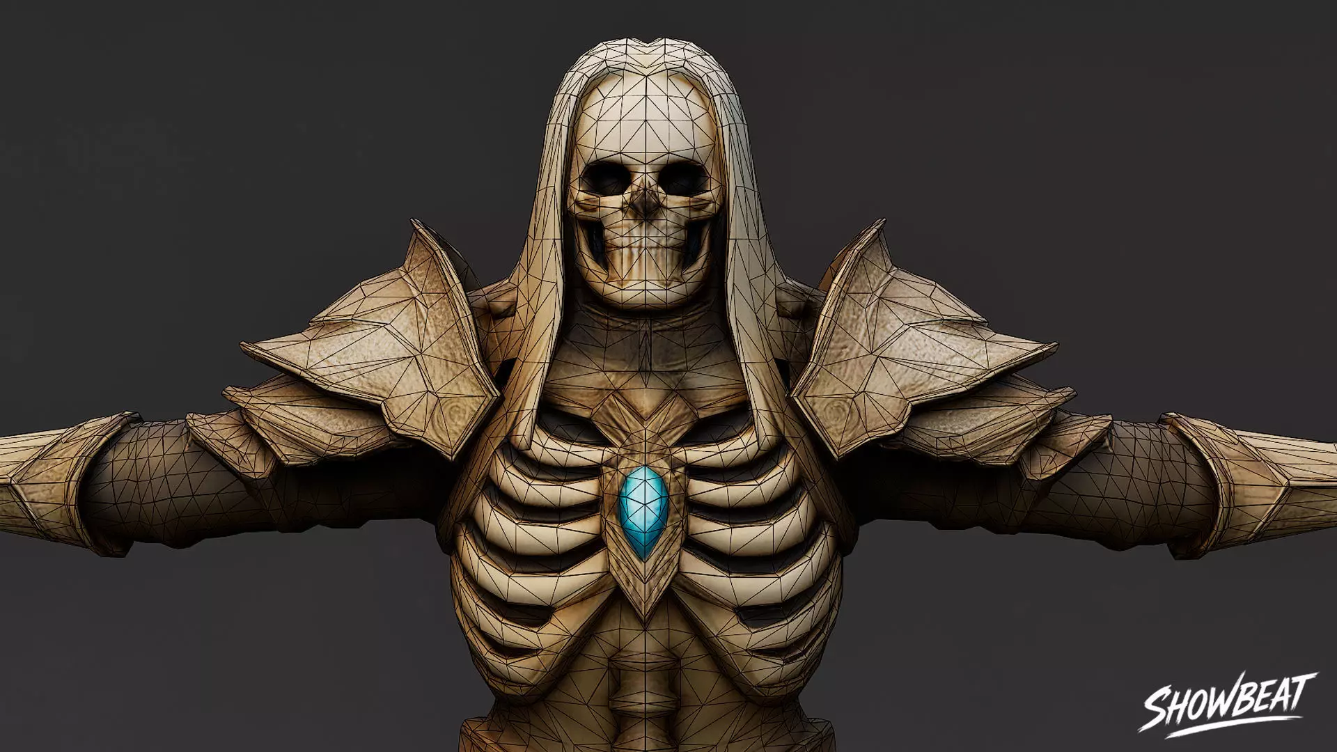 Complete Ghoul T-Pose Pack Low-poly 3D model_43