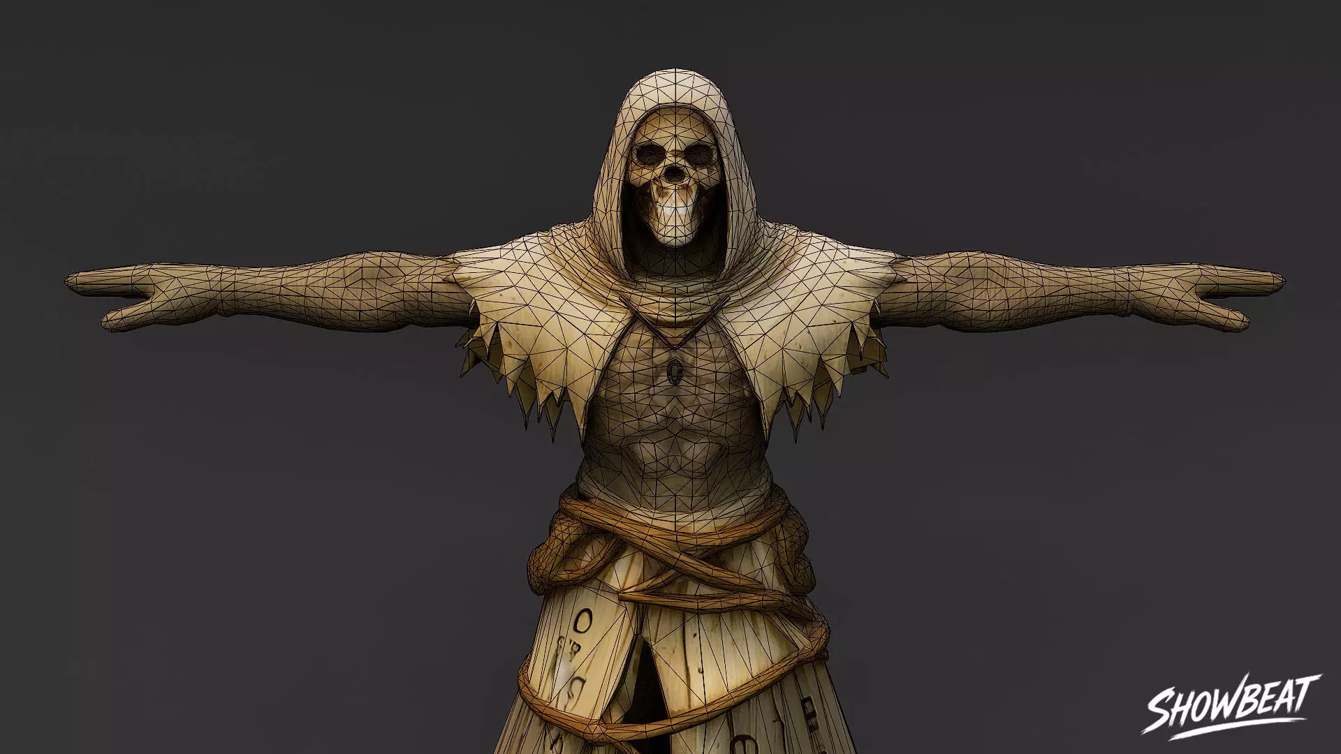 Complete Ghoul T-Pose Pack Low-poly 3D model_44