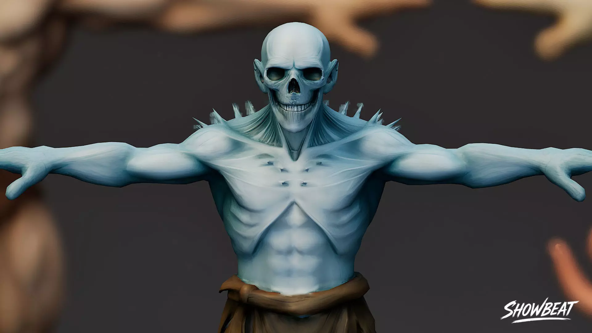 Complete Ghoul T-Pose Pack Low-poly 3D model_6