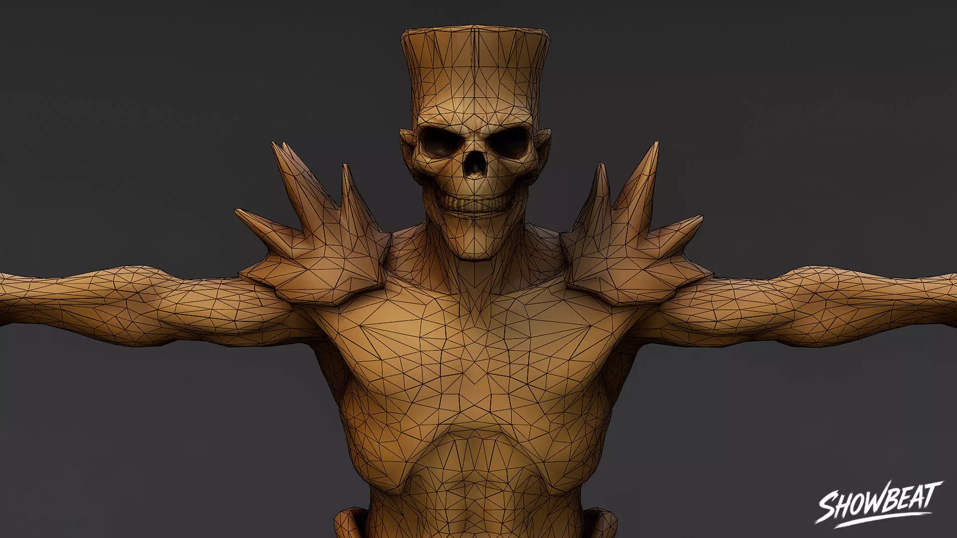 Complete Ghoul T-Pose Pack Low-poly 3D model_42