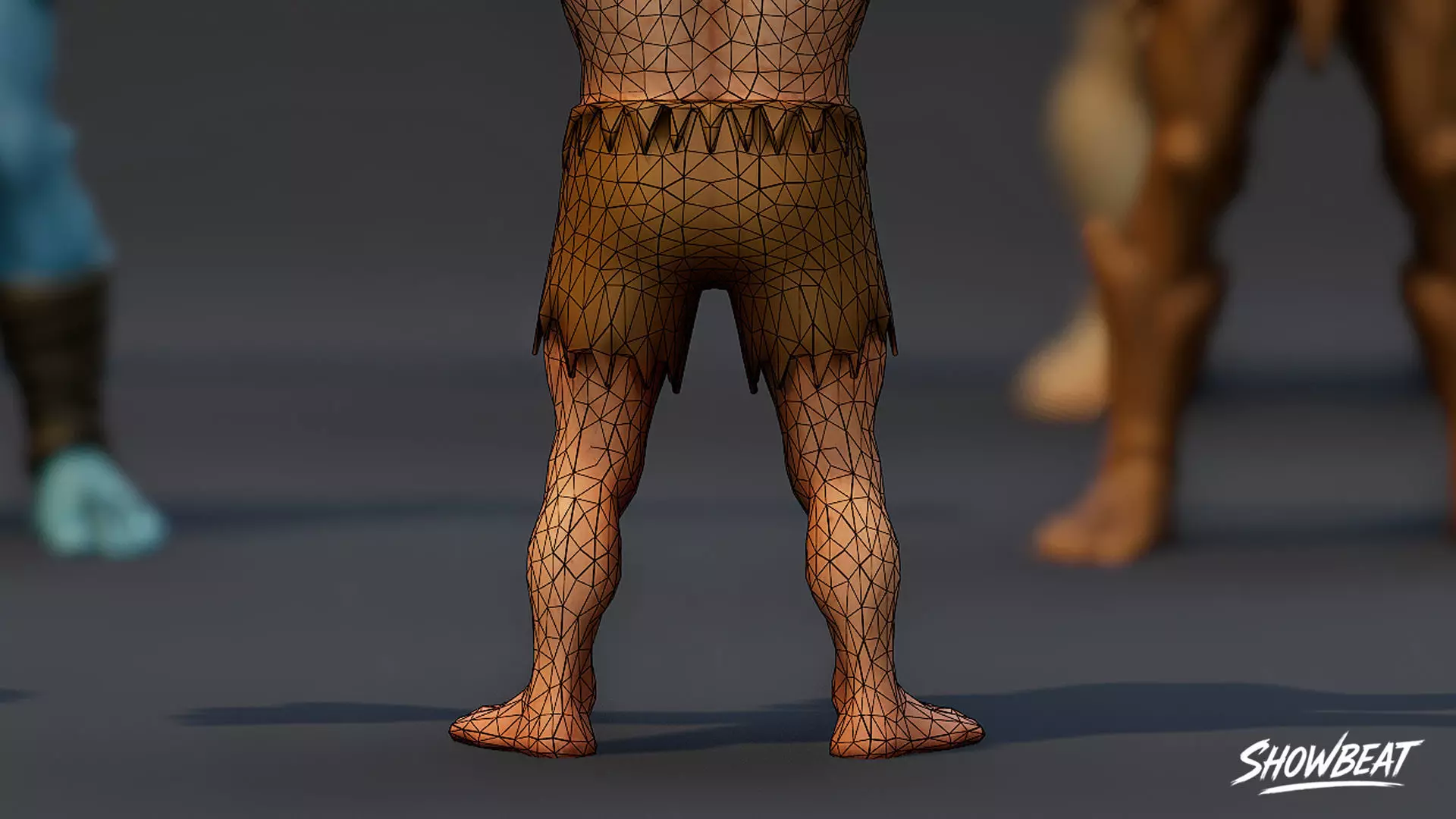 Complete Ghoul T-Pose Pack Low-poly 3D model_11