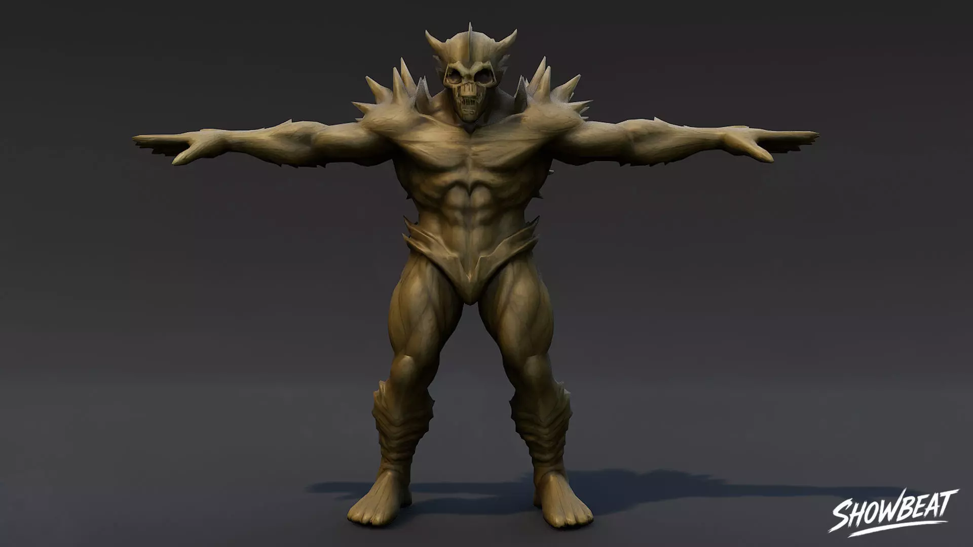 Complete Ghoul T-Pose Pack Low-poly 3D model_29