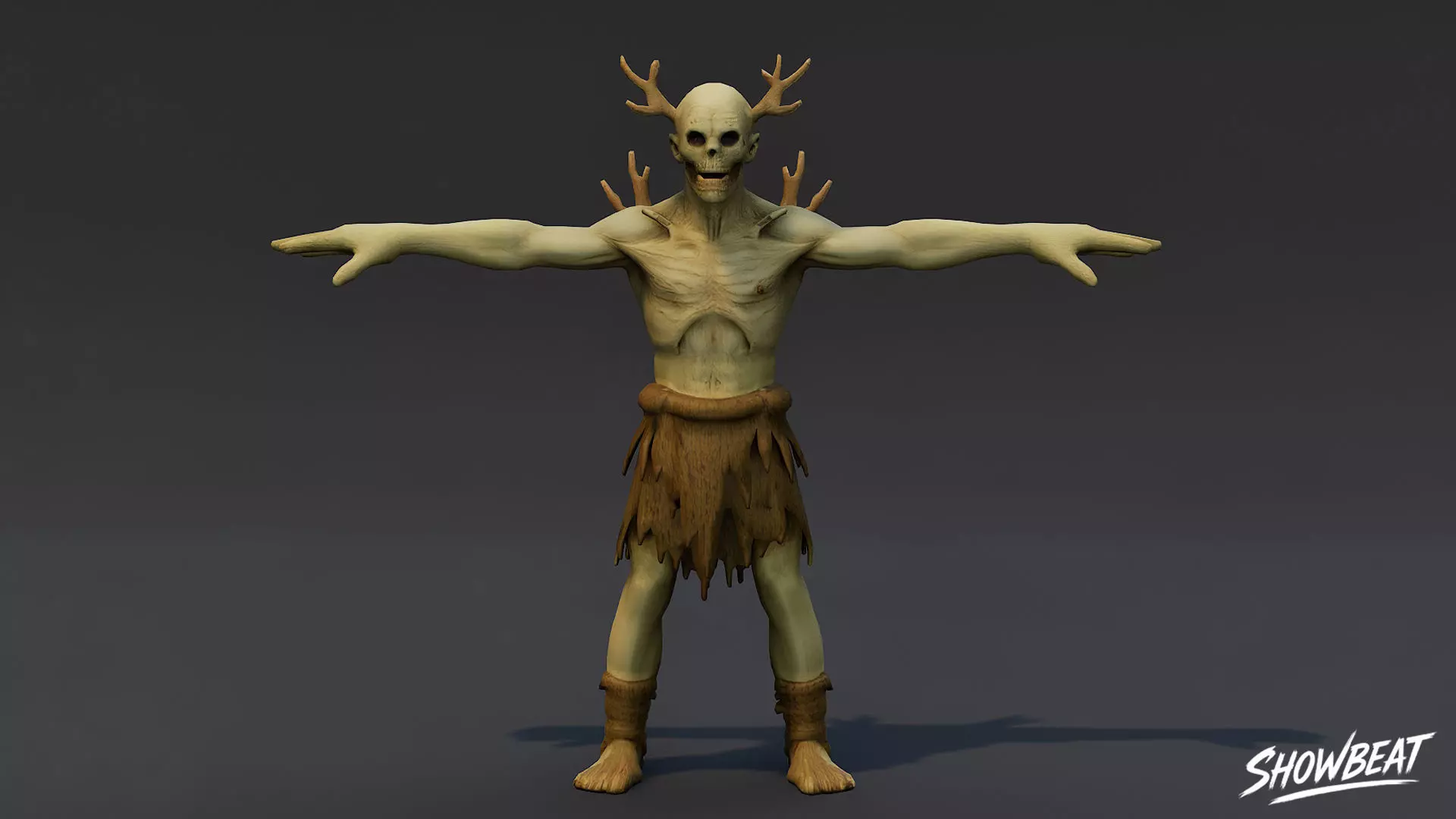 Complete Ghoul T-Pose Pack Low-poly 3D model_20