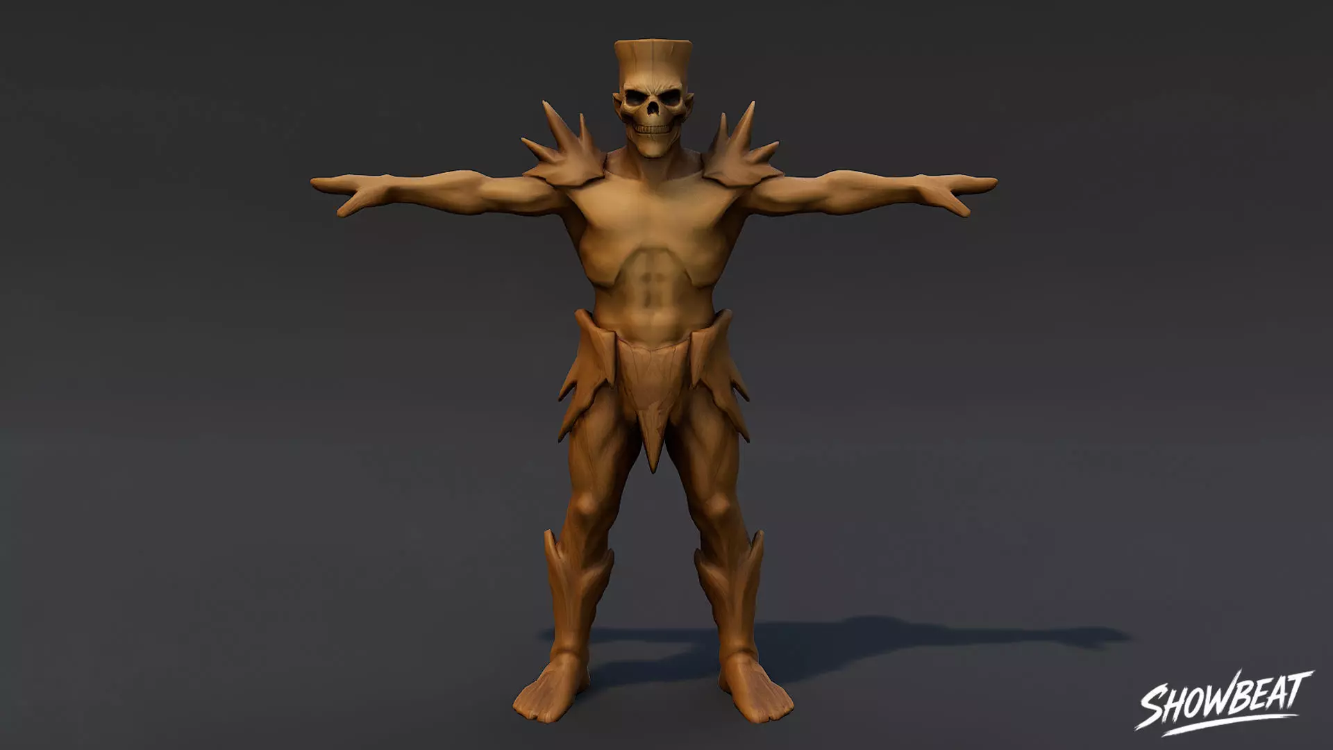 Complete Ghoul T-Pose Pack Low-poly 3D model_26