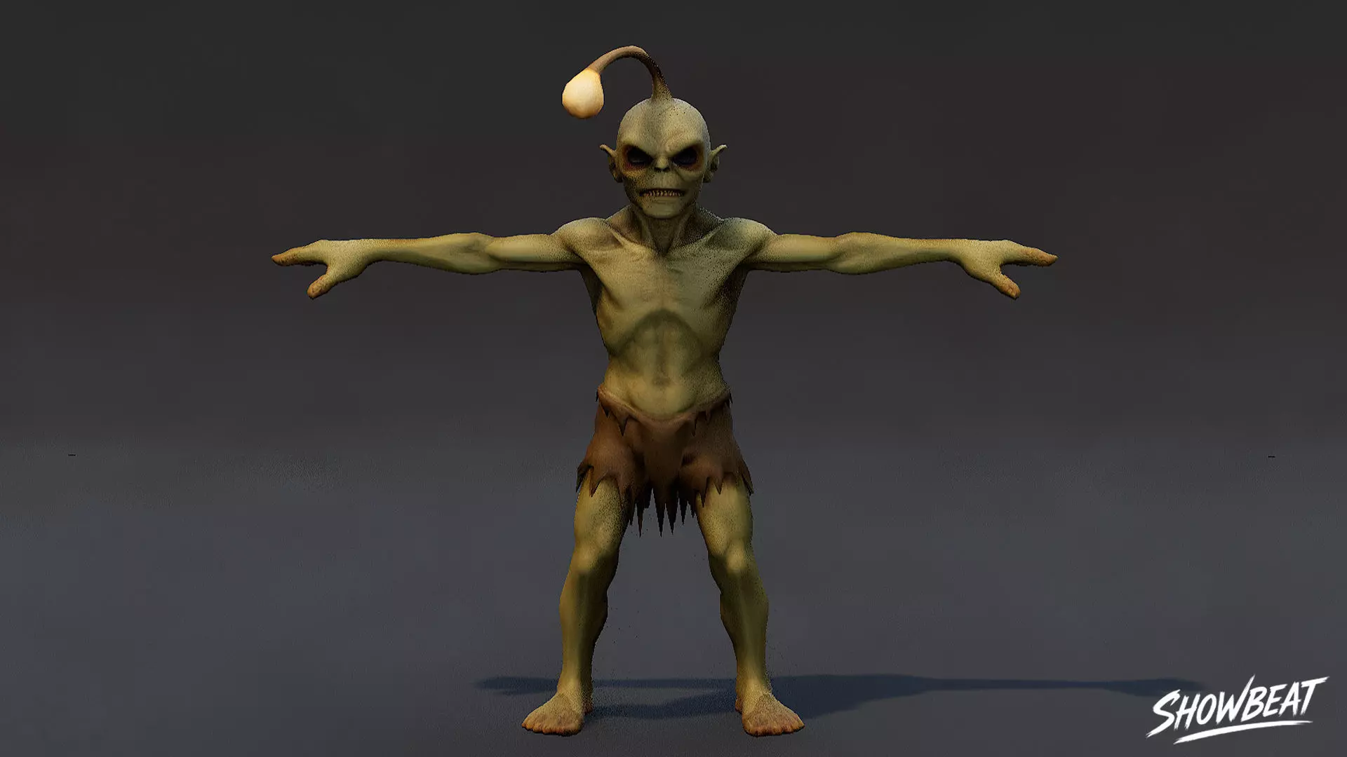 Complete Ghoul T-Pose Pack Low-poly 3D model_19