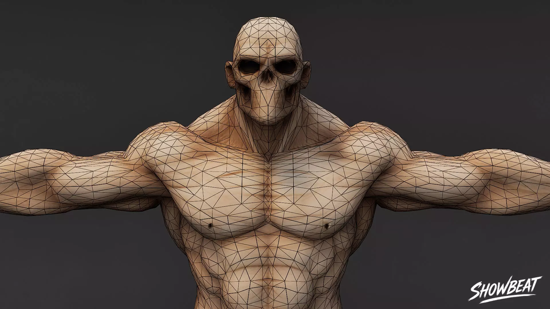 Complete Ghoul T-Pose Pack Low-poly 3D model_37