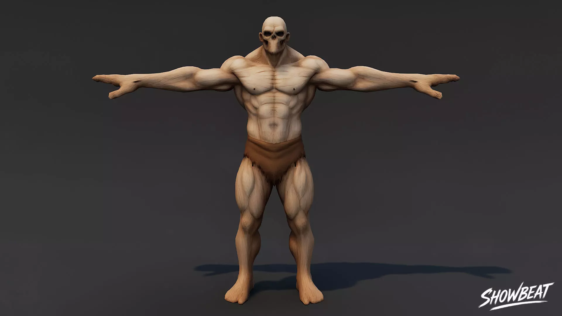 Complete Ghoul T-Pose Pack Low-poly 3D model_21