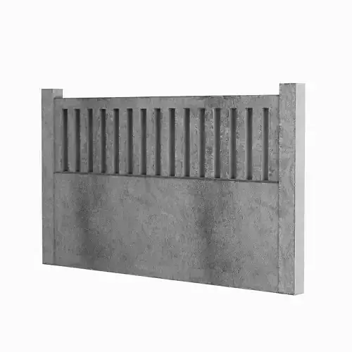Concrete Fence 04